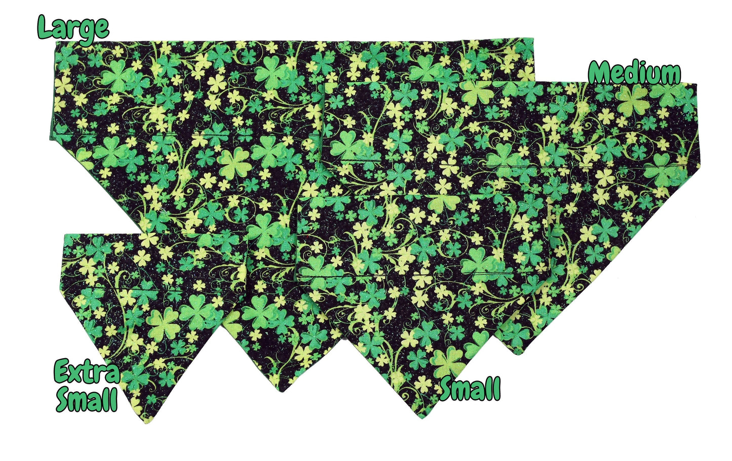Shimmering Shamrocks Pet Scarf